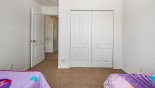 Twin bedroom 5 with built-in wardrobe - www.iwantavilla.com is the best in Orlando vacation Villa rentals
