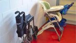 Villa rentals near Disney direct with owner, check out the Infant high chair, stroller and fold-up wheelchair