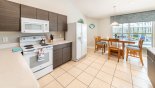 Villa rentals near Disney direct with owner, check out the Kitchen viewed towards breakfast nook