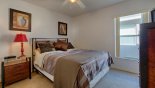 Spacious rental Highlands Reserve Villa in Orlando complete with stunning Master bedroom 2 with queen sized bed