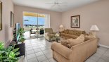 Family room with views and direct access onto pool deck - www.iwantavilla.com is the best in Orlando vacation Villa rentals