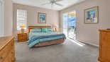 Orlando Villa for rent direct from owner, check out the Master bedroom #1 with king sized bed & private access onto pool deck