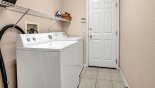 Orlando Villa for rent direct from owner, check out the Laundry room with washer, dryer, iron & ironing board
