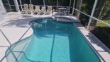Villa rentals near Disney direct with owner, check out the Pool deck with 5 sun loungers for your sunbathing comfort