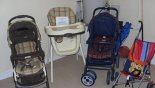 Orlando Villa for rent direct from owner, check out the 3 strollers and a highchair available
