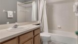 Orlando Villa for rent direct from owner, check out the Ground floor family bathroom #2 with bath & shower over, single vanity & WC