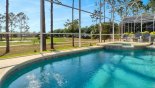 Pool with spectacular open views over the 10th tee with this Orlando Villa for rent direct from owner
