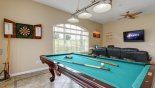 Villa rentals near Disney direct with owner, check out the Games room with pool table, darts board, & LCD HD TV with DVD & games console