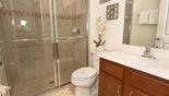 Master 3 ensuite bathroom with walk-in shower with this Orlando Villa for rent direct from owner