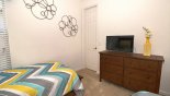 Bedroom 5 with flat screen TV from Crestview 4 Villa for rent in Orlando
