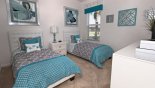 Bedroom 4 with twin beds - www.iwantavilla.com is your first choice of Villa rentals in Orlando direct with owner