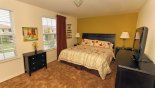 Bedroom 6 with king sized bed & flat screen TV - www.iwantavilla.com is the best in Orlando vacation Villa rentals