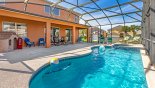 Spacious rental Emerald Island Resort Villa in Orlando complete with stunning Pool deck with 4 sun loungers for your sunbathing comfort