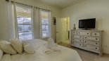 Master bedroom 2 with flat screen TV from The Shire at West Haven rental Villa direct from owner