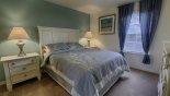 Bedroom 4 with queen sized bed with this Orlando Villa for rent direct from owner