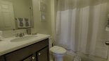 Jack & Jill bathroom 4 shared by bedroom 4 and upstairs sitting area from The Shire at West Haven rental Villa direct from owner