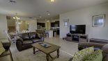 Spacious rental The Shire at West Haven Villa in Orlando complete with stunning Family room with large flat screen TV