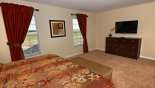 Master bedroom 2 with flat sreen TV from Buckingham 1 Villa for rent in Orlando