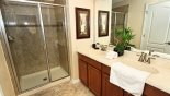 Villa rentals in Orlando, check out the Master 2 ensuite bathroom with double walk-in shower