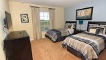 Bedroom 4 with twin sized beds & flat screen TV from The Shire at West Haven rental Villa direct from owner