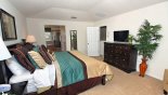 Master bedroom with flat screen TV from Veranda Palms rental Villa direct from owner