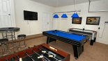 Villa rentals near Disney direct with owner, check out the Games room with pool table, air hockey, table foosball & flat screen TV