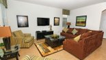 Villa rentals near Disney direct with owner, check out the Family room with ample comfortable seating