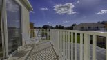 Townhouse rentals in Orlando, check out the Balcony off master bedroom