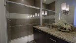 Master ensuite bathroom with large walk-in shower from Serenity / Retreat Silver Creek rental Townhouse direct from owner