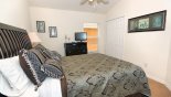 Villa rentals in Orlando, check out the Master 2 bedroom with flat screen TV