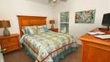 Villa rentals near Disney direct with owner, check out the Bedroom 3 with queen sized bed and flat screen TV