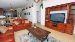 Family room with flat screen TV - www.iwantavilla.com is the best in Orlando vacation Villa rentals