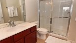 Spacious rental Windsor Hills Resort Villa in Orlando complete with stunning King suite ensuite bathroom #2 with walk-in shower