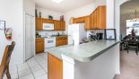 Fully fitted kitchen with quality white appliances - www.iwantavilla.com is your first choice of Villa rentals in Orlando direct with owner