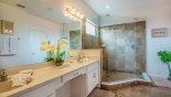 Master ensuite bathroom with enormous walk-in shower - www.iwantavilla.com is your first choice of Villa rentals in Orlando direct with owner