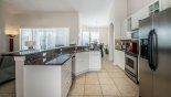 Spacious rental Highlands Reserve Villa in Orlando complete with stunning Kitchen viewed towards breakfast nook