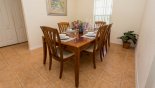 Dining room with table & 6 chairs - www.iwantavilla.com is your first choice of Villa rentals in Orlando direct with owner