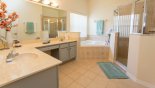 Orlando Villa for rent direct from owner, check out the Master 1 ensuite bathroom