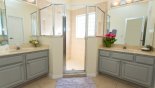 Charleston 1 Villa rental near Disney with Master 2 ensuite bathroom with large walk-in shower, his & hers sinks and separate WC