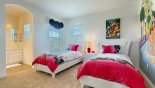Villa rentals in Orlando, check out the Magic Kingdom twin beds