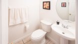 Villa rentals in Orlando, check out the Downstairs cloakroom