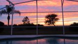 Enjoy beautiful sunsets from pool deck - www.iwantavilla.com is the best in Orlando vacation Villa rentals