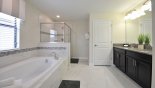 Master 1 ensuite bathroom - www.iwantavilla.com is the best in Orlando vacation Villa rentals