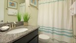 Spacious rental Champions Gate Villa in Orlando complete with stunning Bathroom 4 with bath & shower over