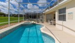 Canterbury 8 Villa rental near Disney with View of pool deck toward covered lanai