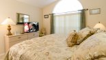 Bedroom 3 with flat screen TV from Orange Tree rental Villa direct from owner