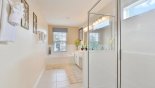 Second Floor Master ensuite bathroom with bath, large walk-in shower, dual sinks & separate WC from Brentwood 1 Villa for rent in Orlando