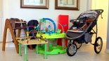 Orlando Villa for rent direct from owner, check out the 2 Highchairs,2 playpens, 2 strollers,2 cribs,excersaucer,booster, gate & more