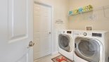 Laundry room brand new high capacity washer & dryer - www.iwantavilla.com is your first choice of Villa rentals in Orlando direct with owner