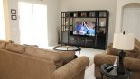Cambridge 1 Villa rental near Disney with Family room with ample seating to watch a movie on the large LCD cable TV